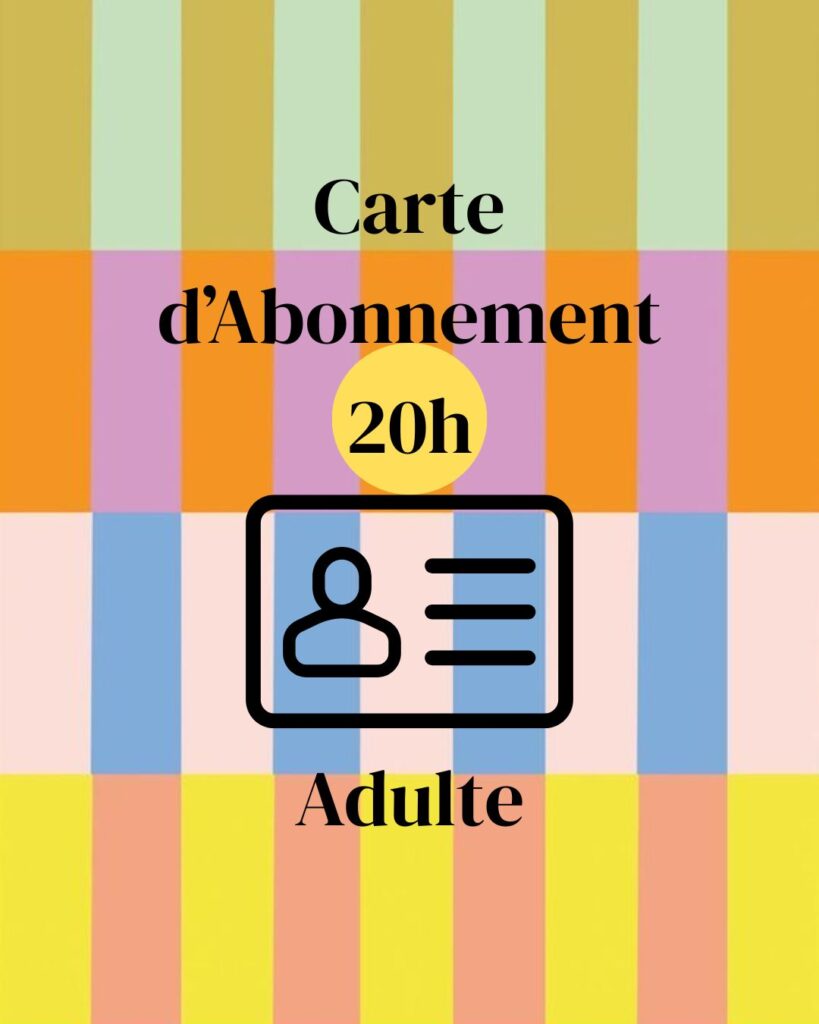 Carte d'abonnement de 20h de cours de couture Adultes - Le Lab Couture