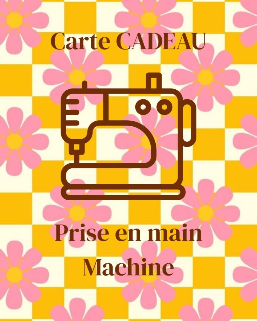 Carte cadeau Prise en main machine à coudre